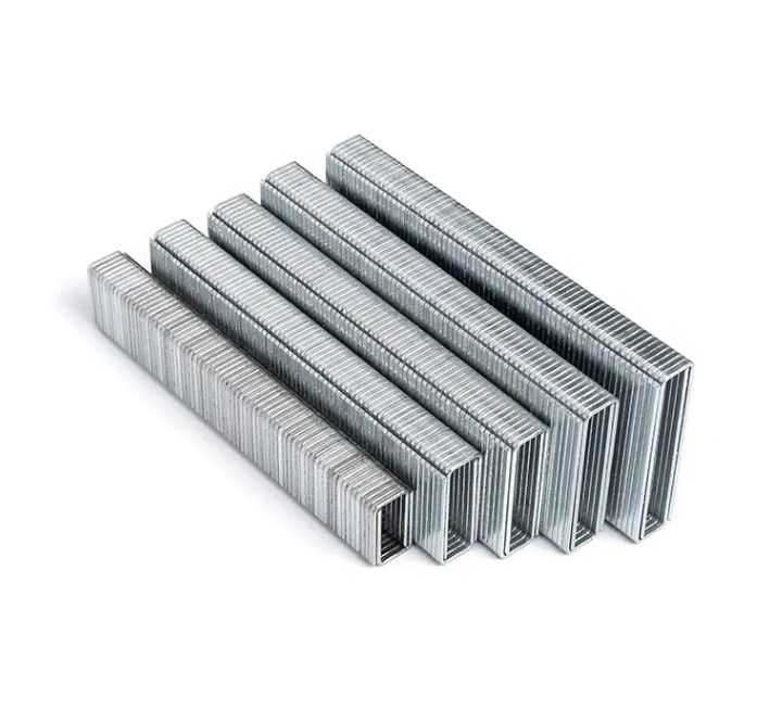 U Nails N Series Agrafes en fil épais, largeur d'épaulement et diamètre du fil